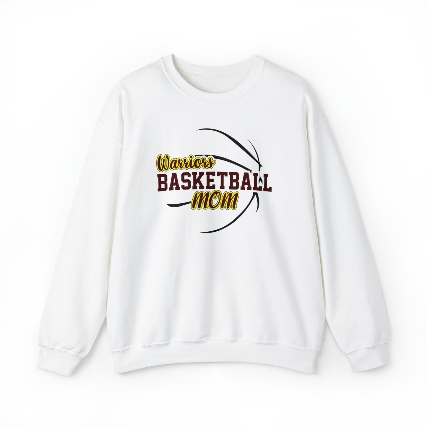Warriors Basketball Mom Unisex Heavy Blend™ Crewneck Sweatshirt