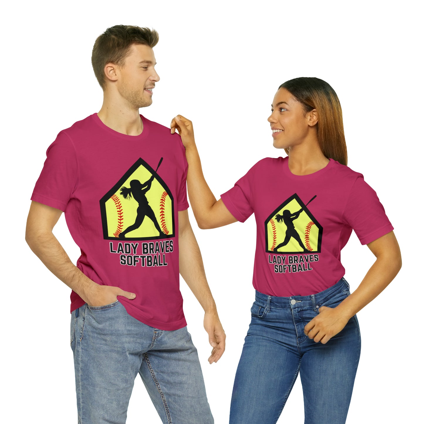 Lady Braves Softball Short Sleeve Tee