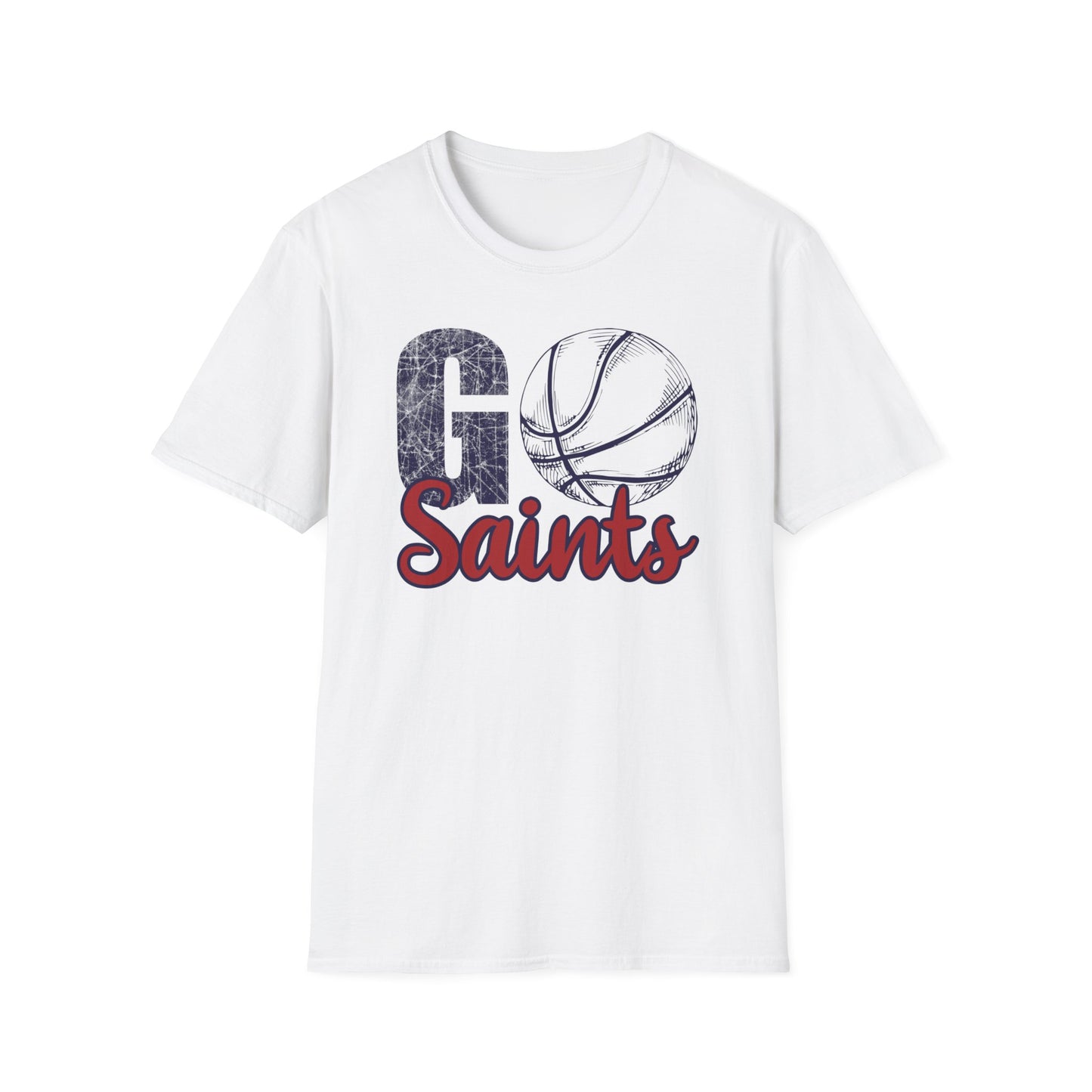Go Saints Basketball Unisex Softstyle T-Shirt