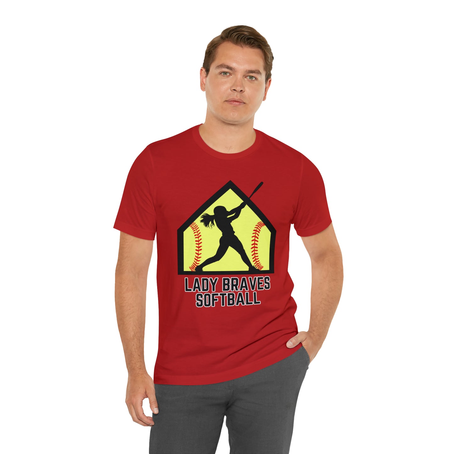Lady Braves Softball Short Sleeve Tee