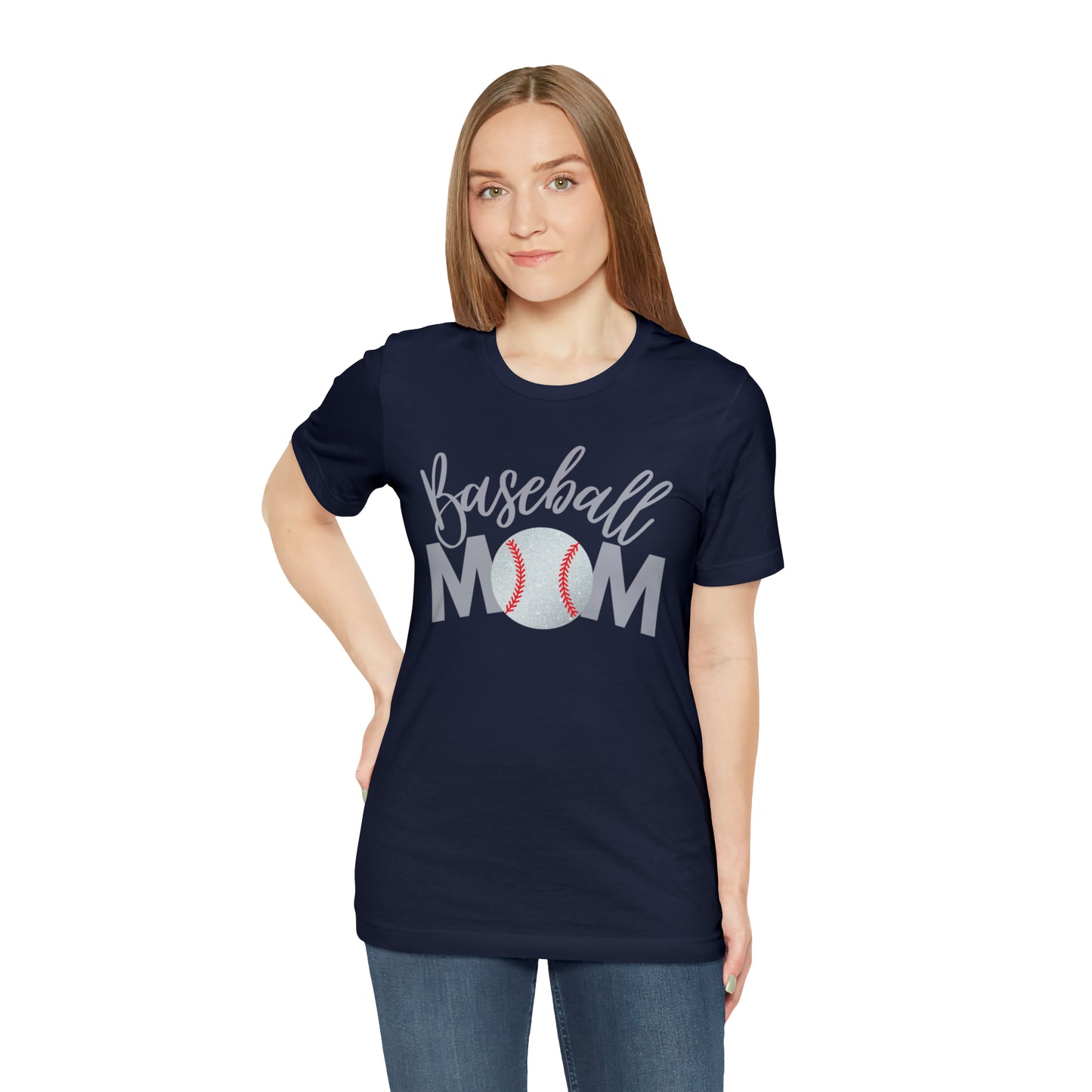 Baseball Mom Shimmer Short Sleeve Tee