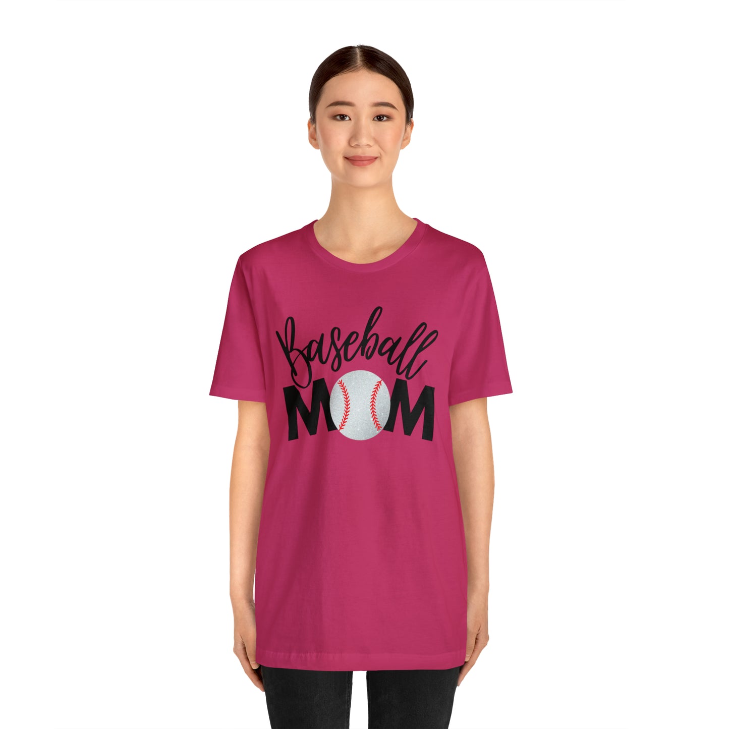 Baseball Mom Shimmer Short Sleeve Tee