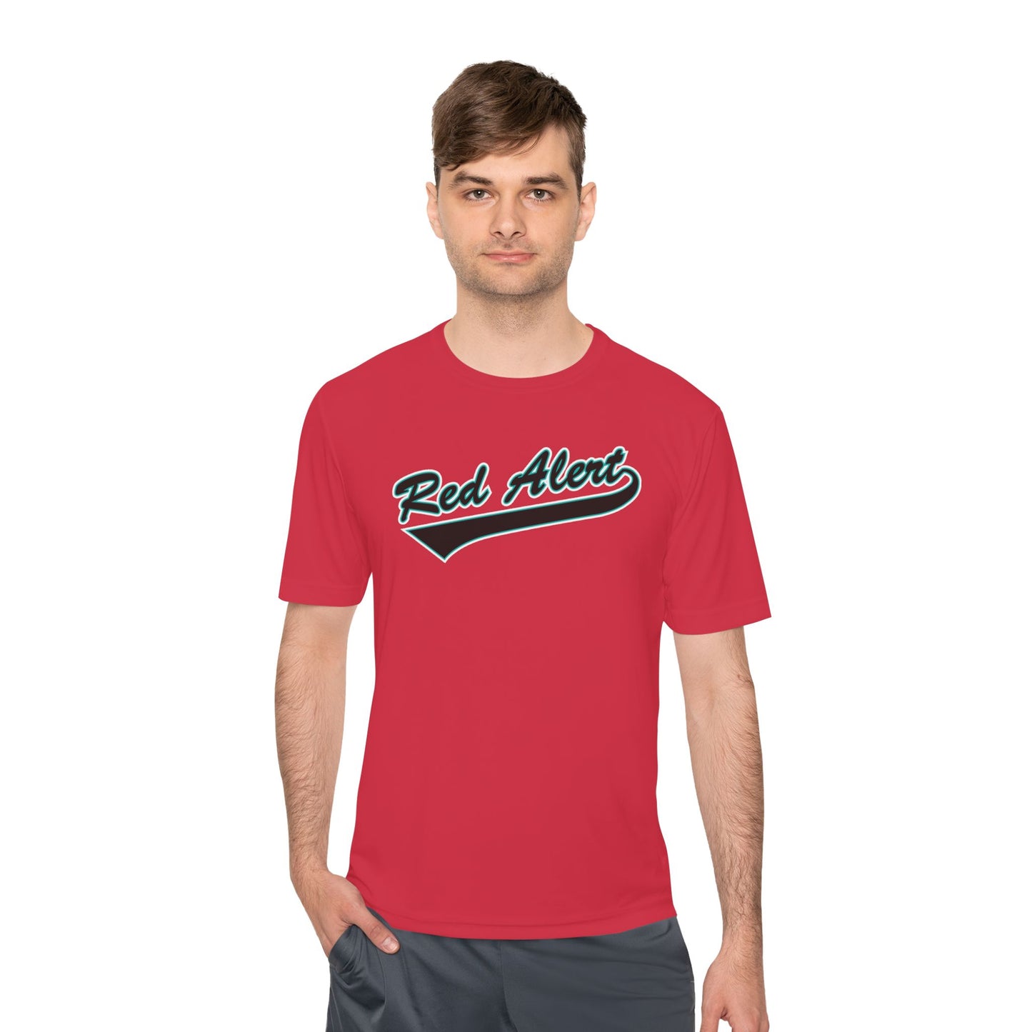 Red Alert - Swoosh Unisex Moisture Wicking Tee