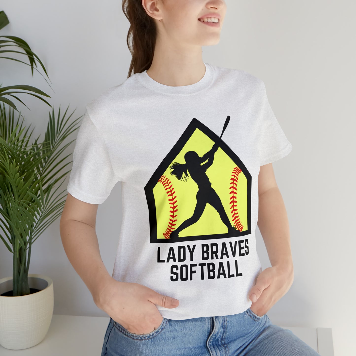 Lady Braves Softball Short Sleeve Tee