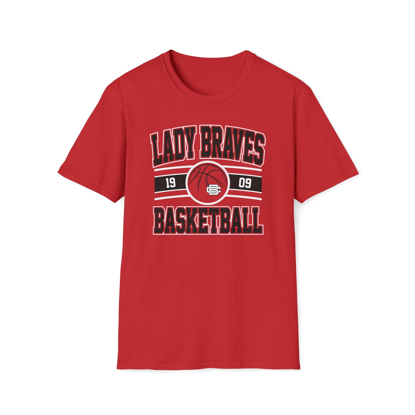 Lady Braves Basketball Unisex Softstyle T-Shirt
