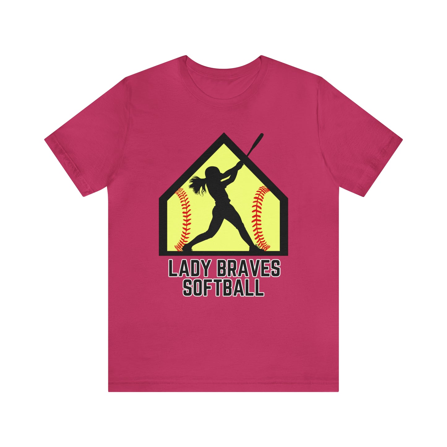 Lady Braves Softball Short Sleeve Tee