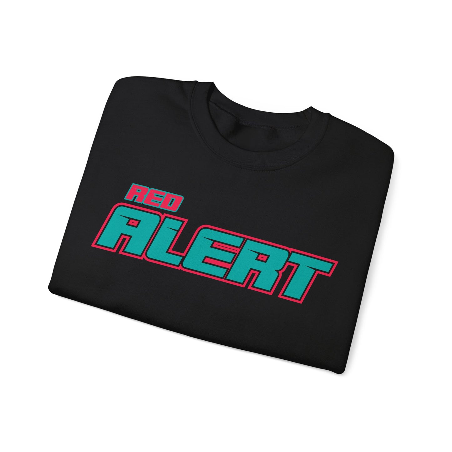 Red Alert Block Heavy Blend™ Crewneck Sweatshirt