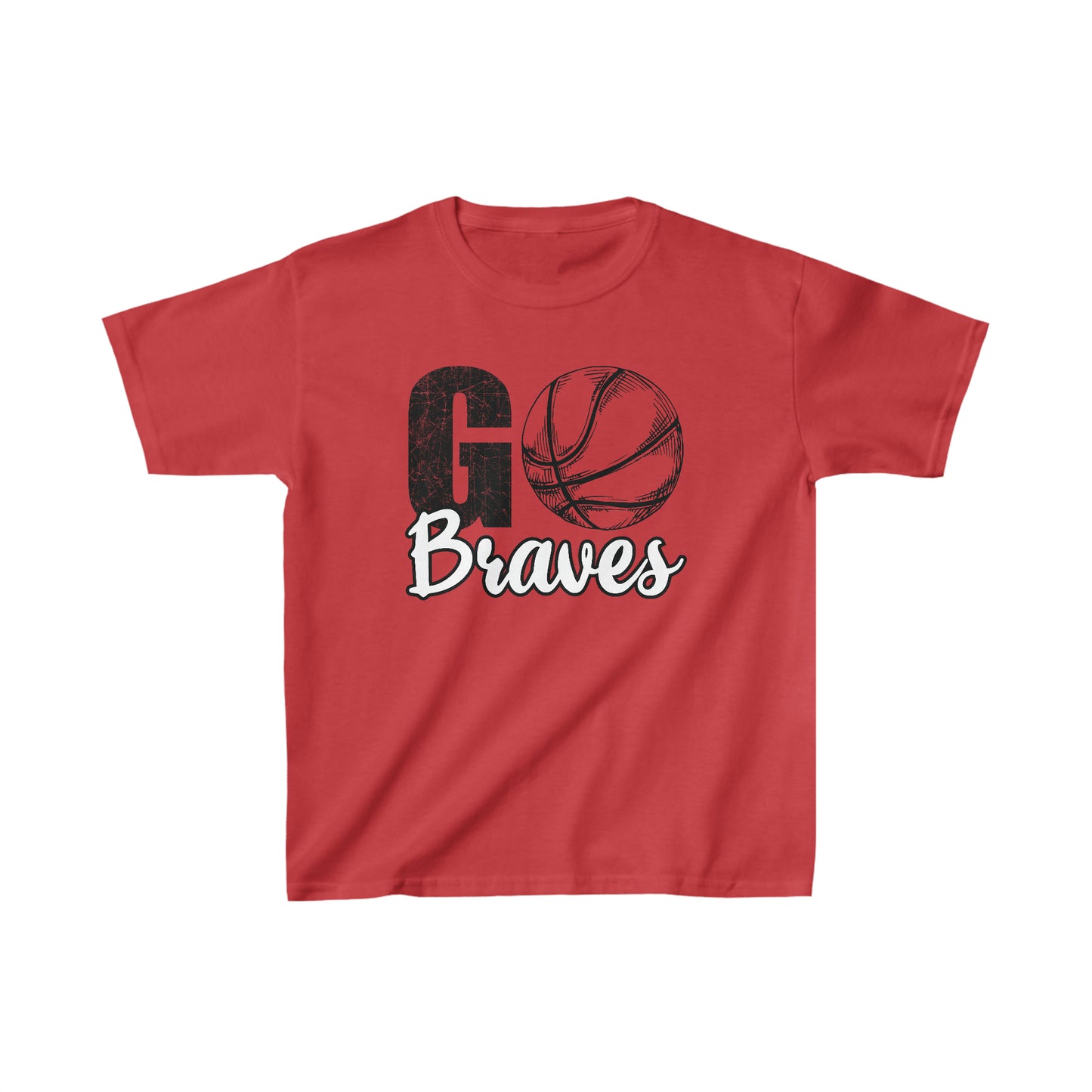 Go Braves Basketball Kids Heavy Cotton™ Tee