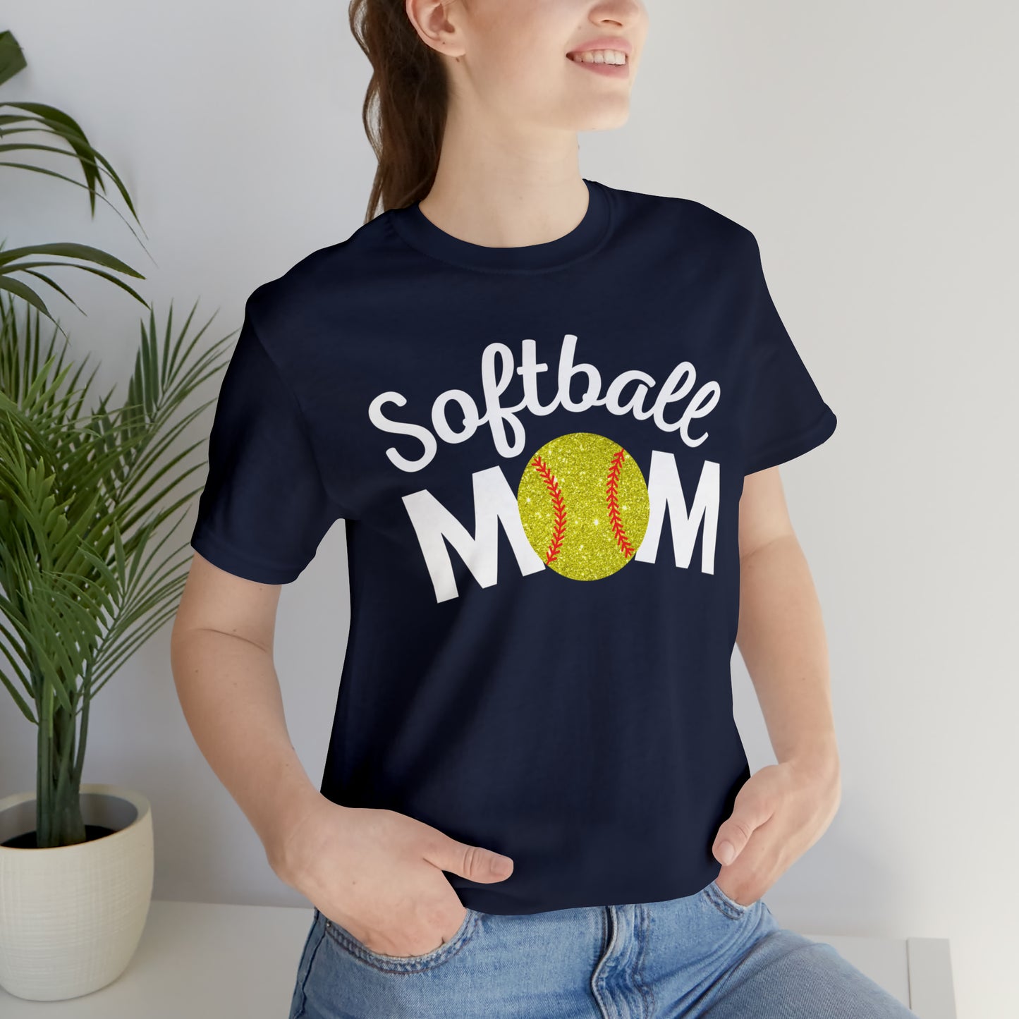 Softball Mom Shimmer Short Sleeve Tee