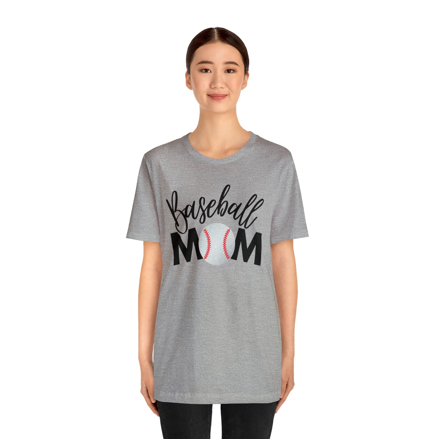 Baseball Mom Shimmer Short Sleeve Tee