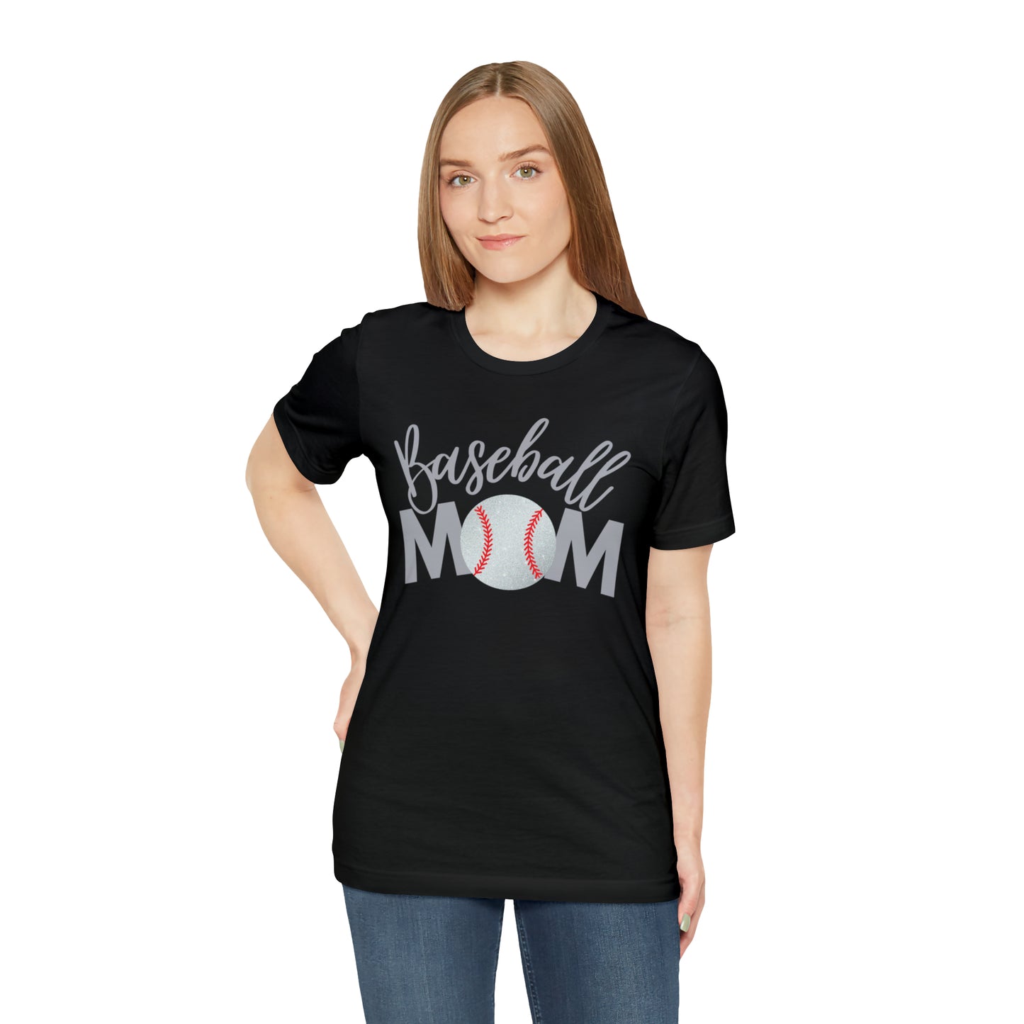 Baseball Mom Shimmer Short Sleeve Tee