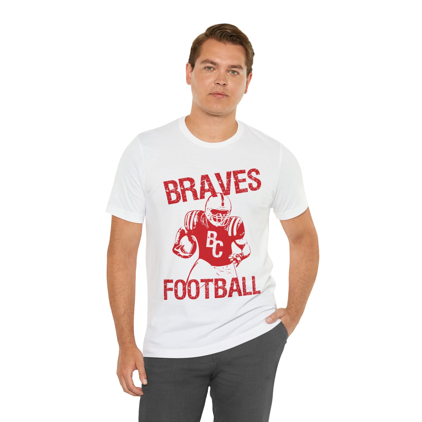 Vintage Braves Football Short Sleeve Tee