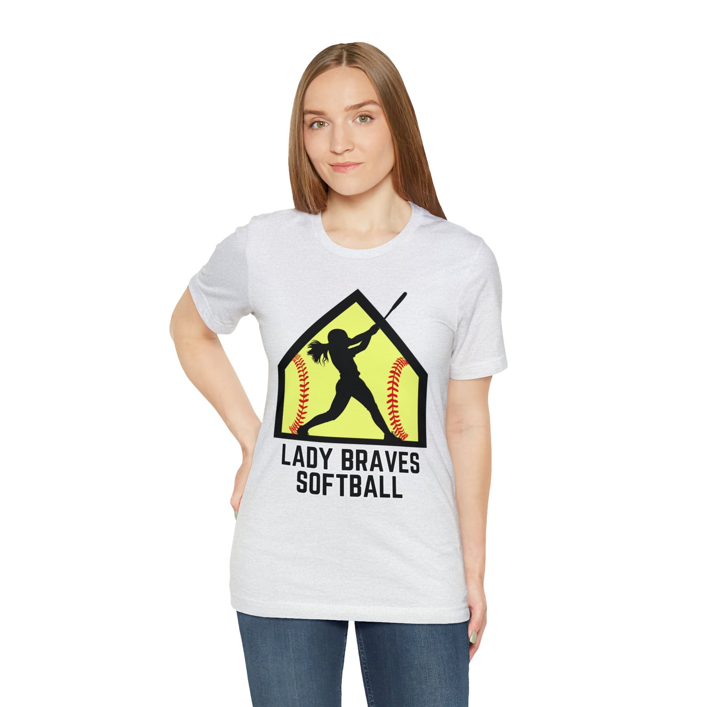 Lady Braves Softball Short Sleeve Tee