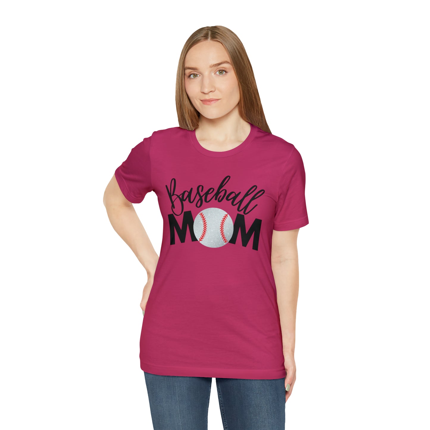 Baseball Mom Shimmer Short Sleeve Tee