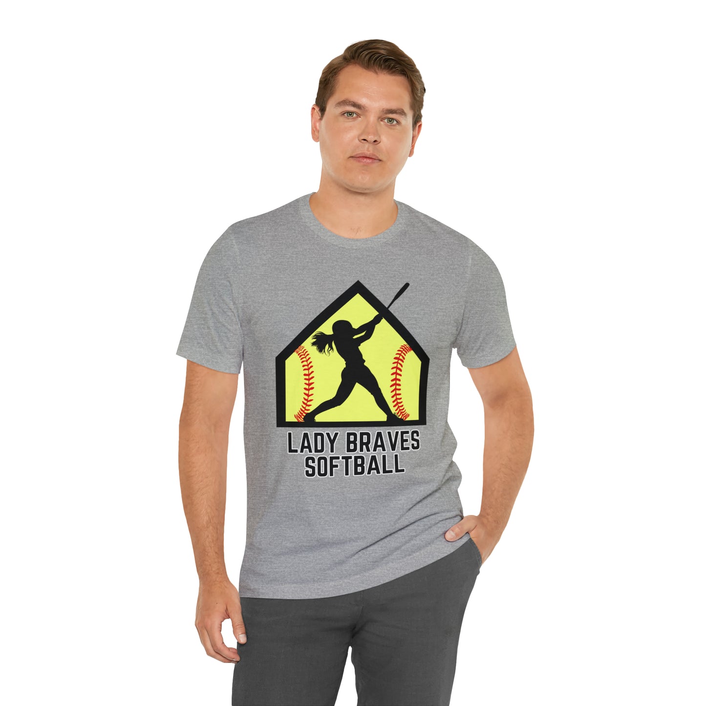 Lady Braves Softball Short Sleeve Tee