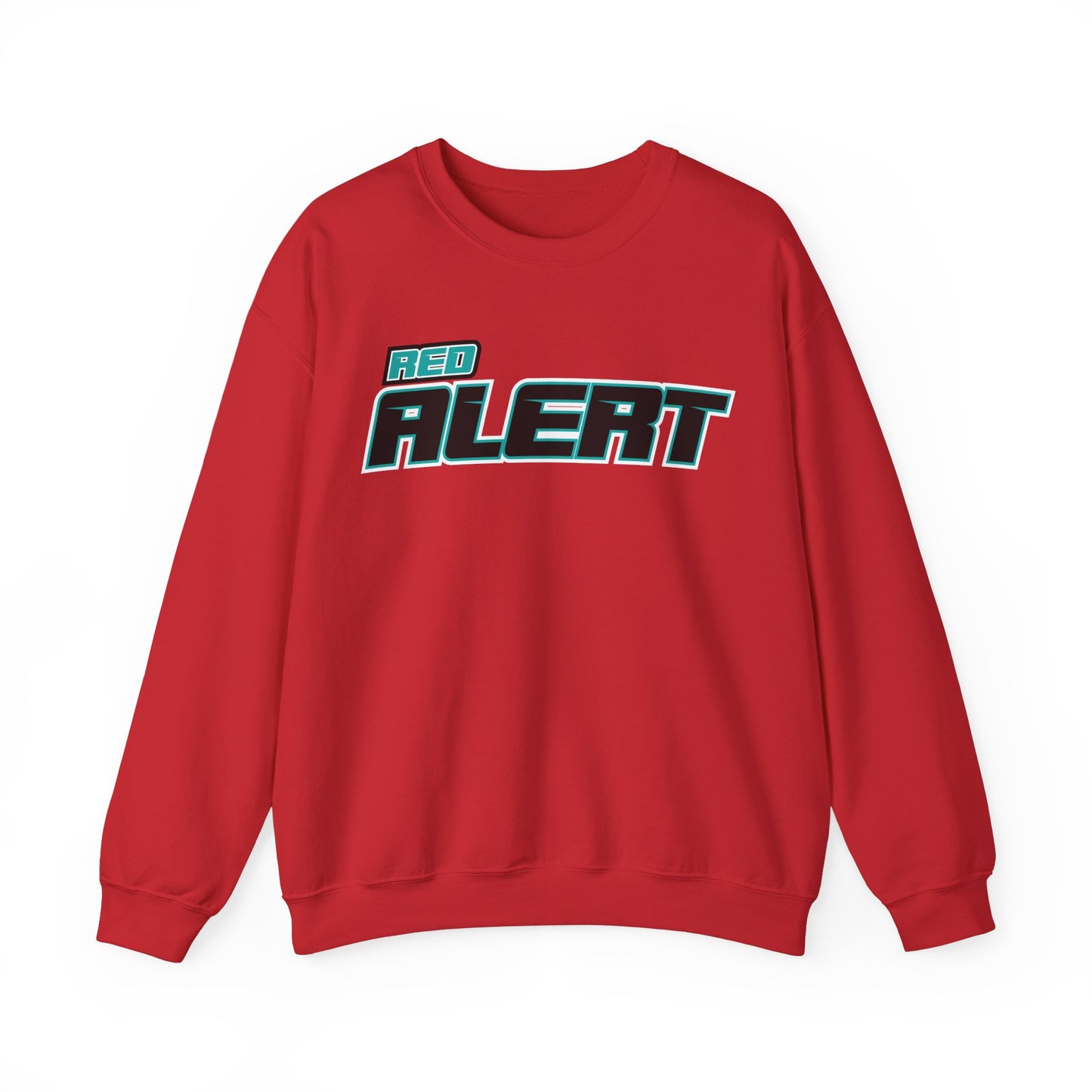 Red Alert Block Heavy Blend™ Crewneck Sweatshirt