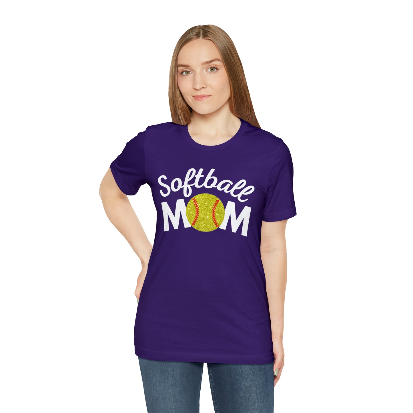Softball Mom Shimmer Short Sleeve Tee