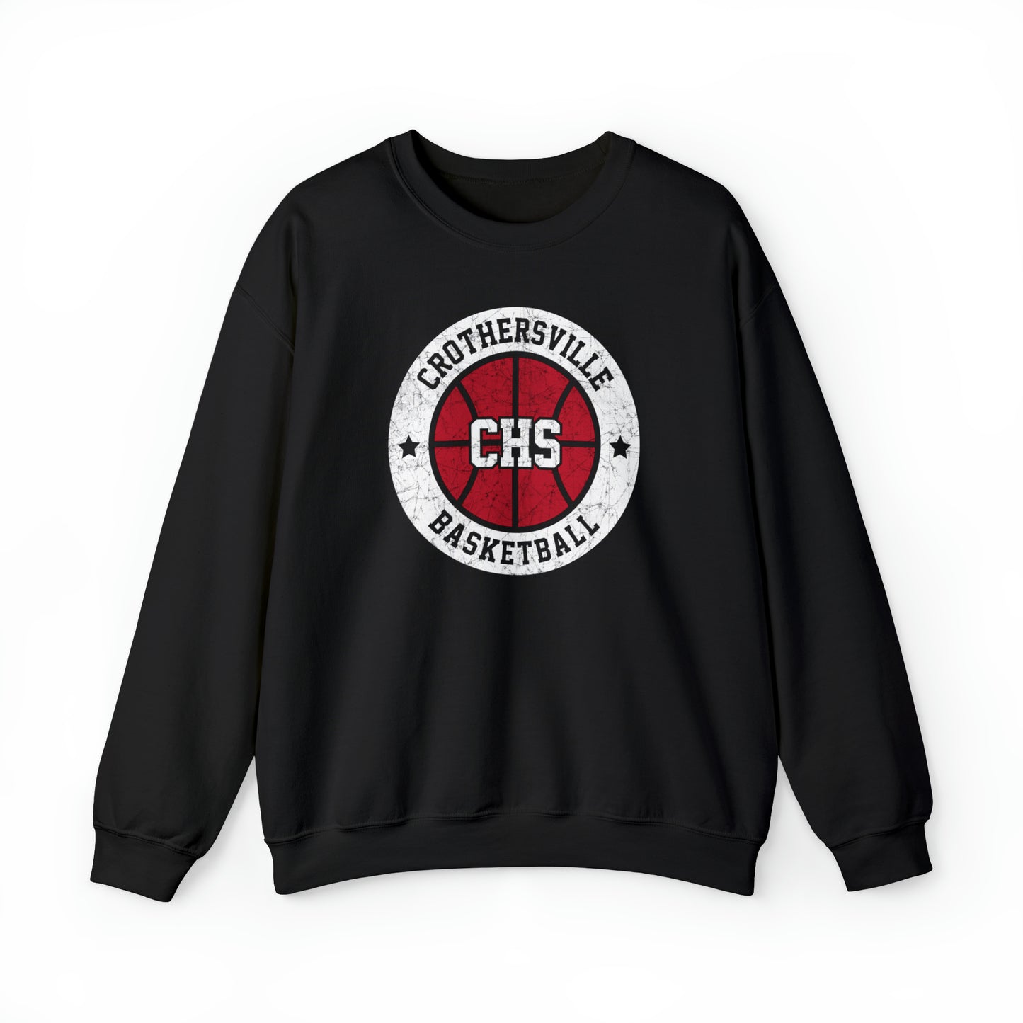 Vintage Crothersville Basketball Unisex Heavy Blend™ Crewneck Sweatshirt