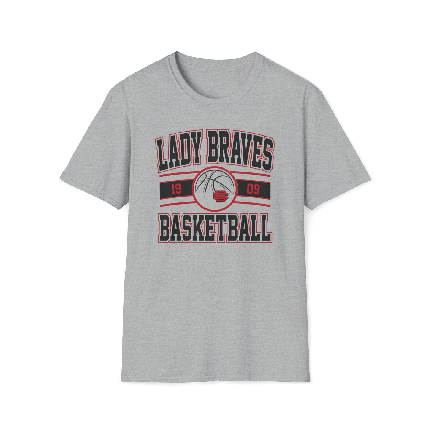 Lady Braves Basketball Unisex Softstyle T-Shirt