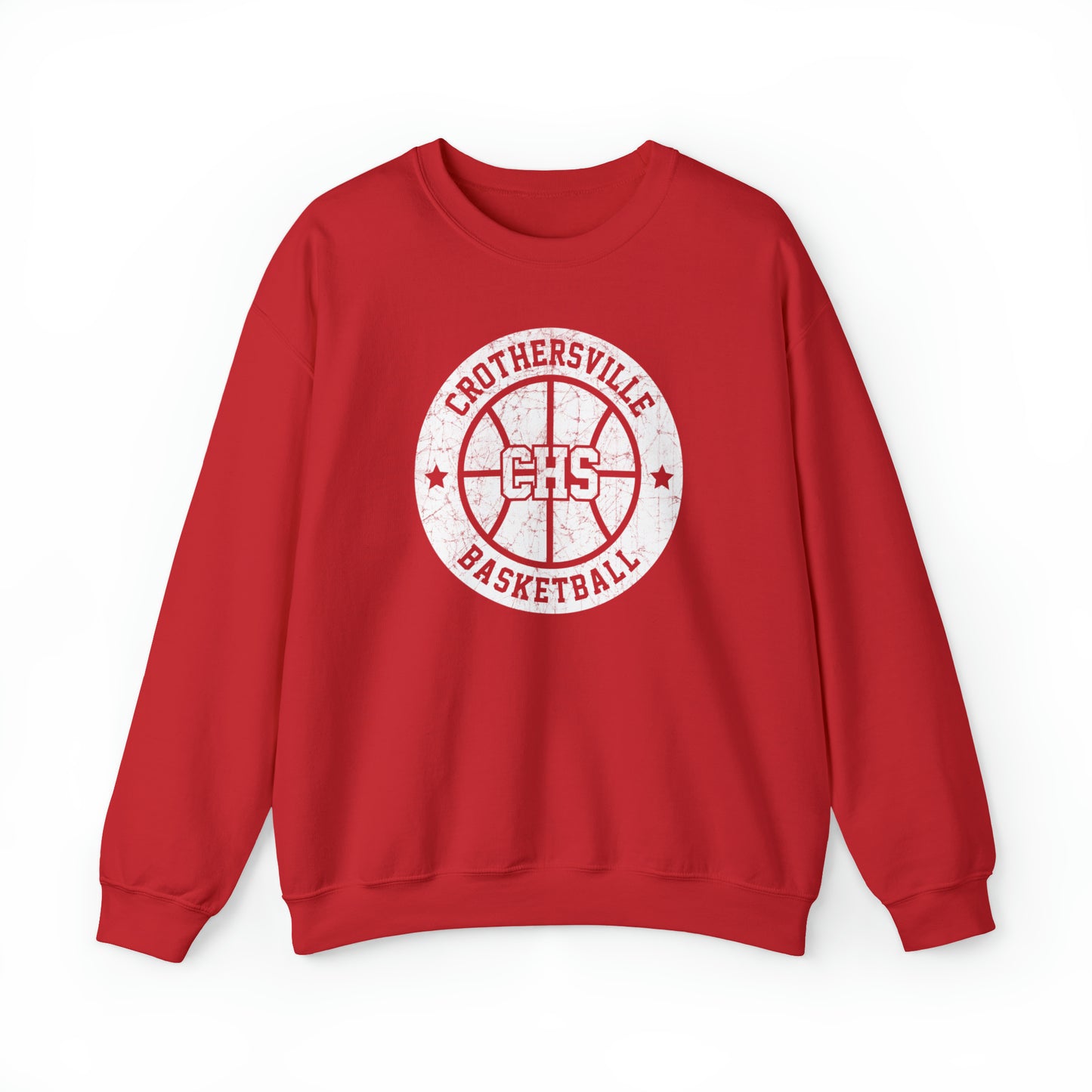 Vintage Crothersville Basketball Unisex Heavy Blend™ Crewneck Sweatshirt