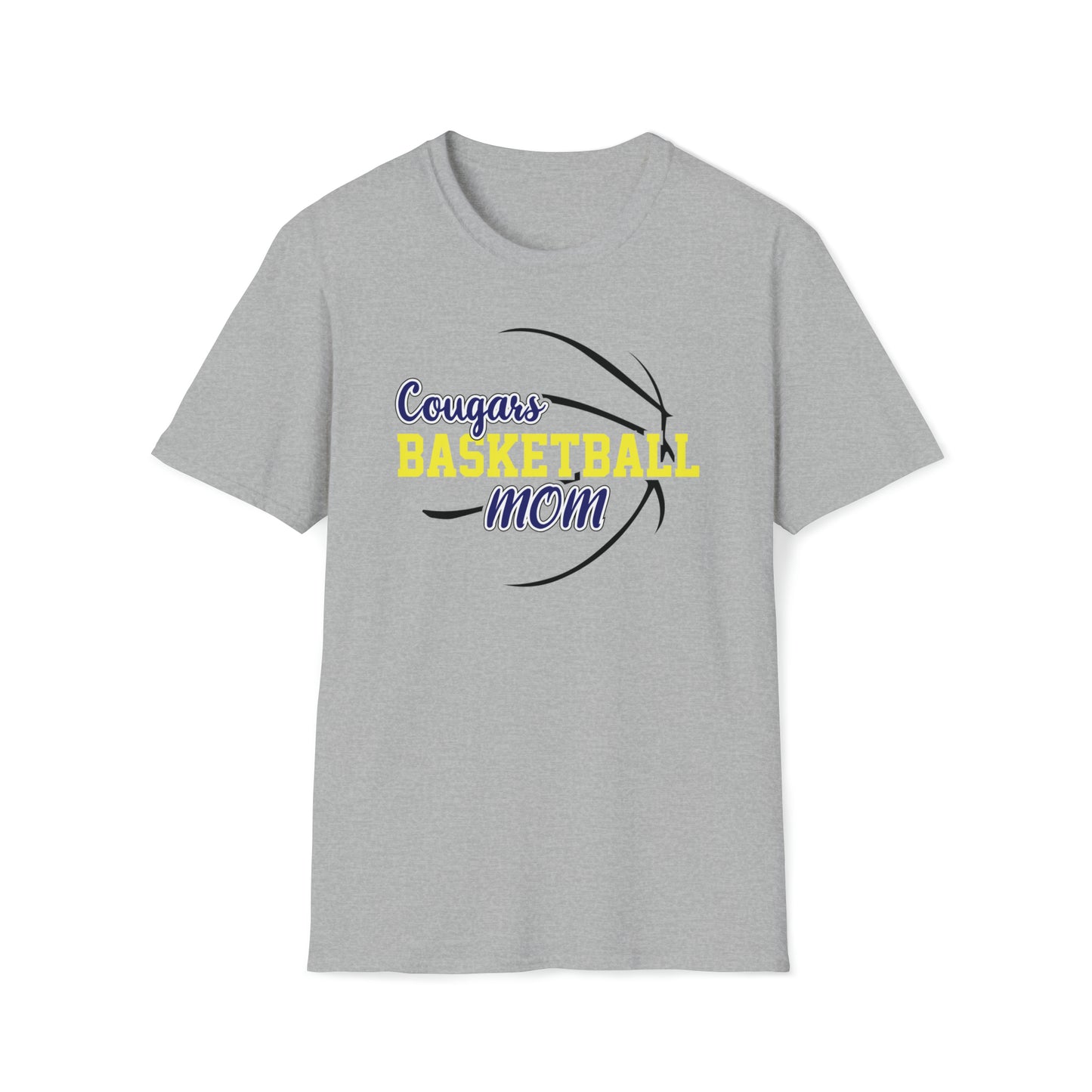 Cougars Basketball Mom Unisex Softstyle T-Shirt