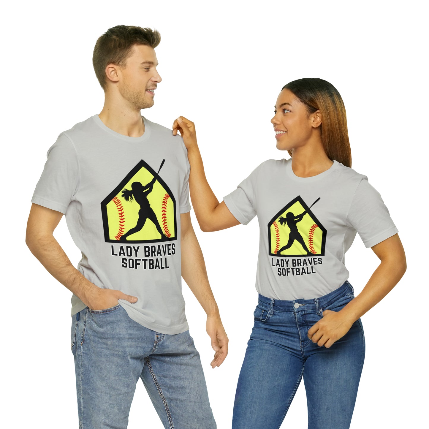 Lady Braves Softball Short Sleeve Tee