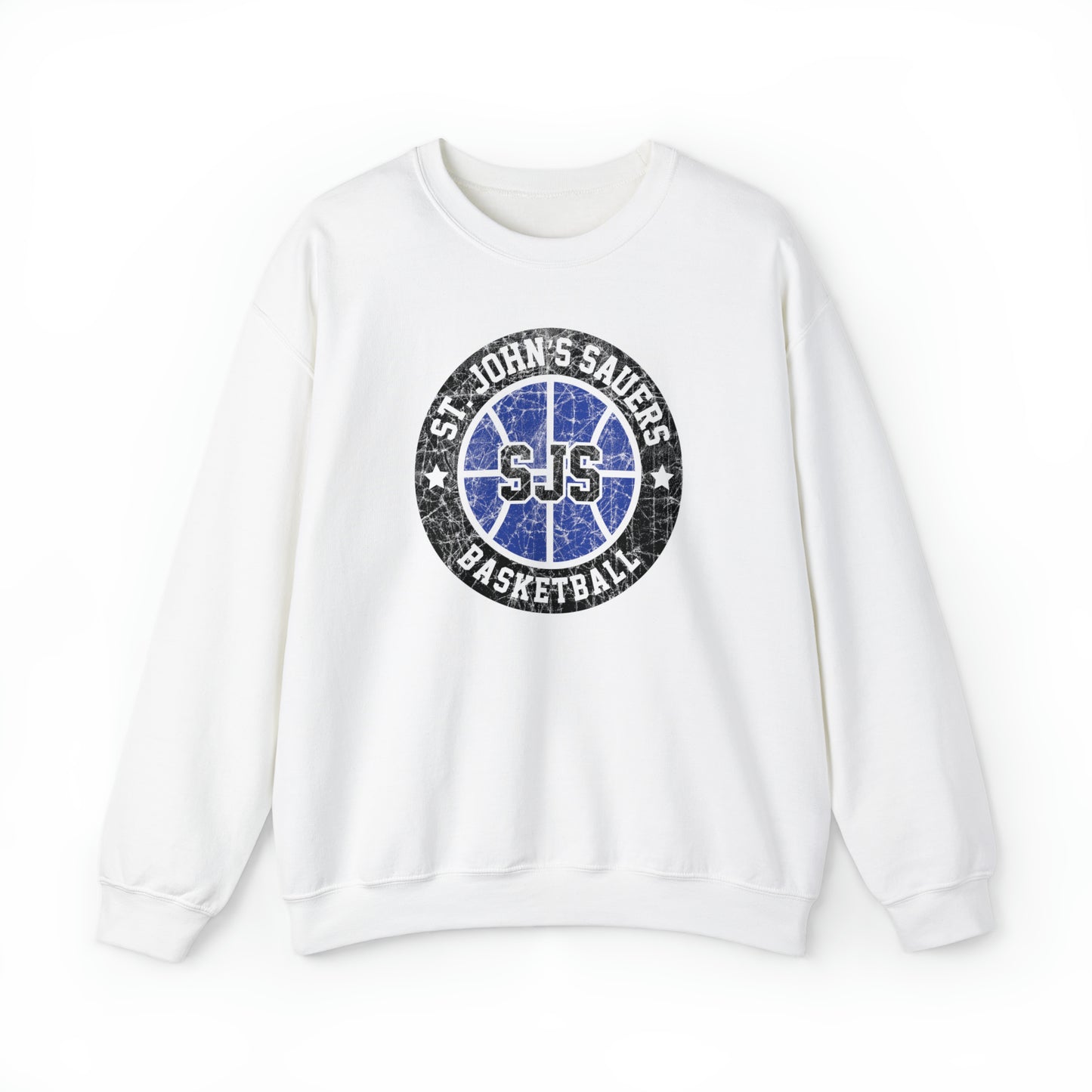 Vintage St. John's Sauers Basketball Unisex Heavy Blend™ Crewneck Sweatshirt