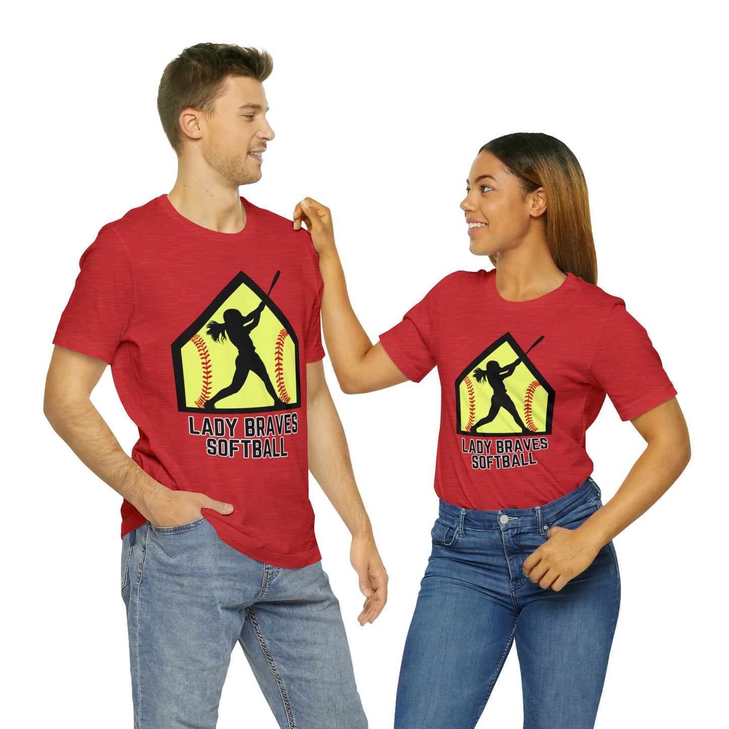 Lady Braves Softball Short Sleeve Tee