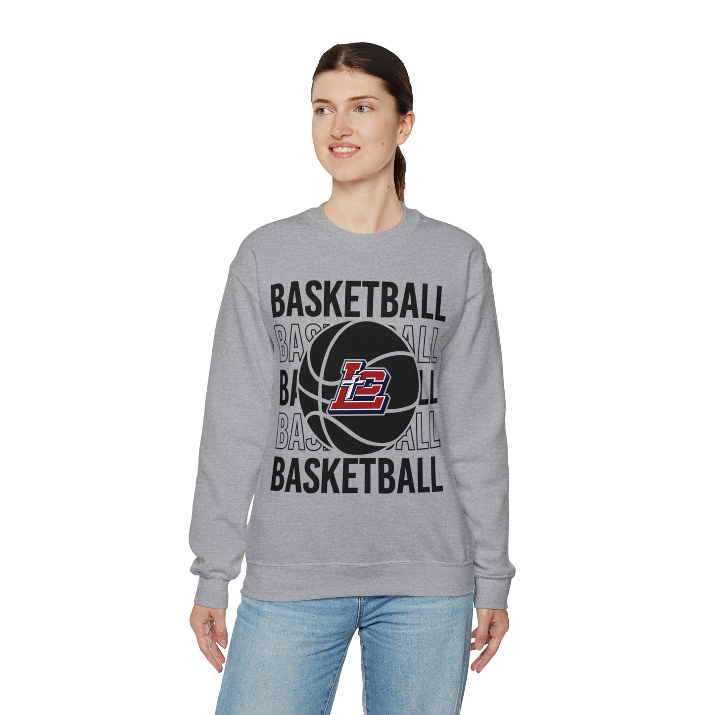 LC Saints Basketball Crewneck Sweatshirt
