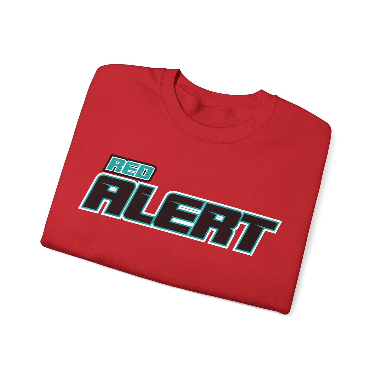 Red Alert Block Heavy Blend™ Crewneck Sweatshirt