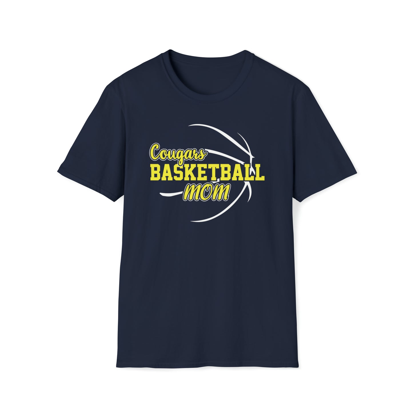 Cougars Basketball Mom Unisex Softstyle T-Shirt