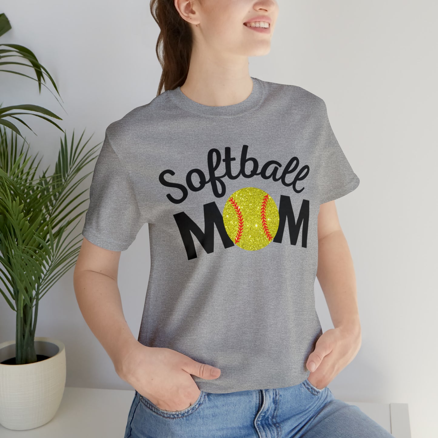 Softball Mom Shimmer Short Sleeve Tee
