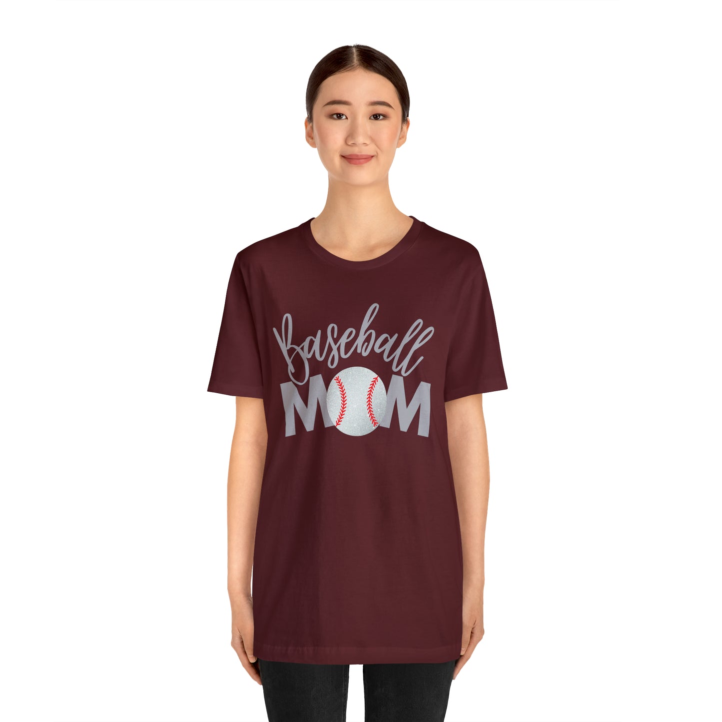 Baseball Mom Shimmer Short Sleeve Tee