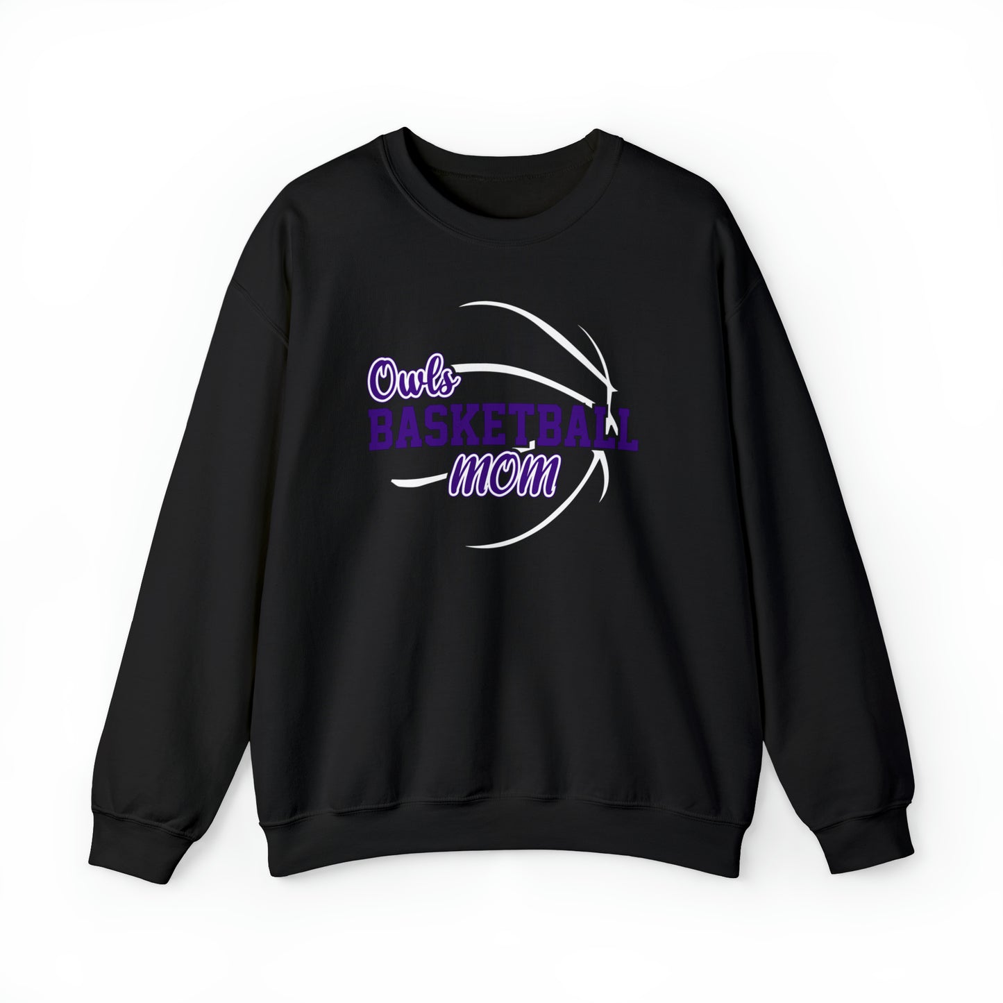Owls Basketball Mom Unisex Heavy Blend™ Crewneck Sweatshirt