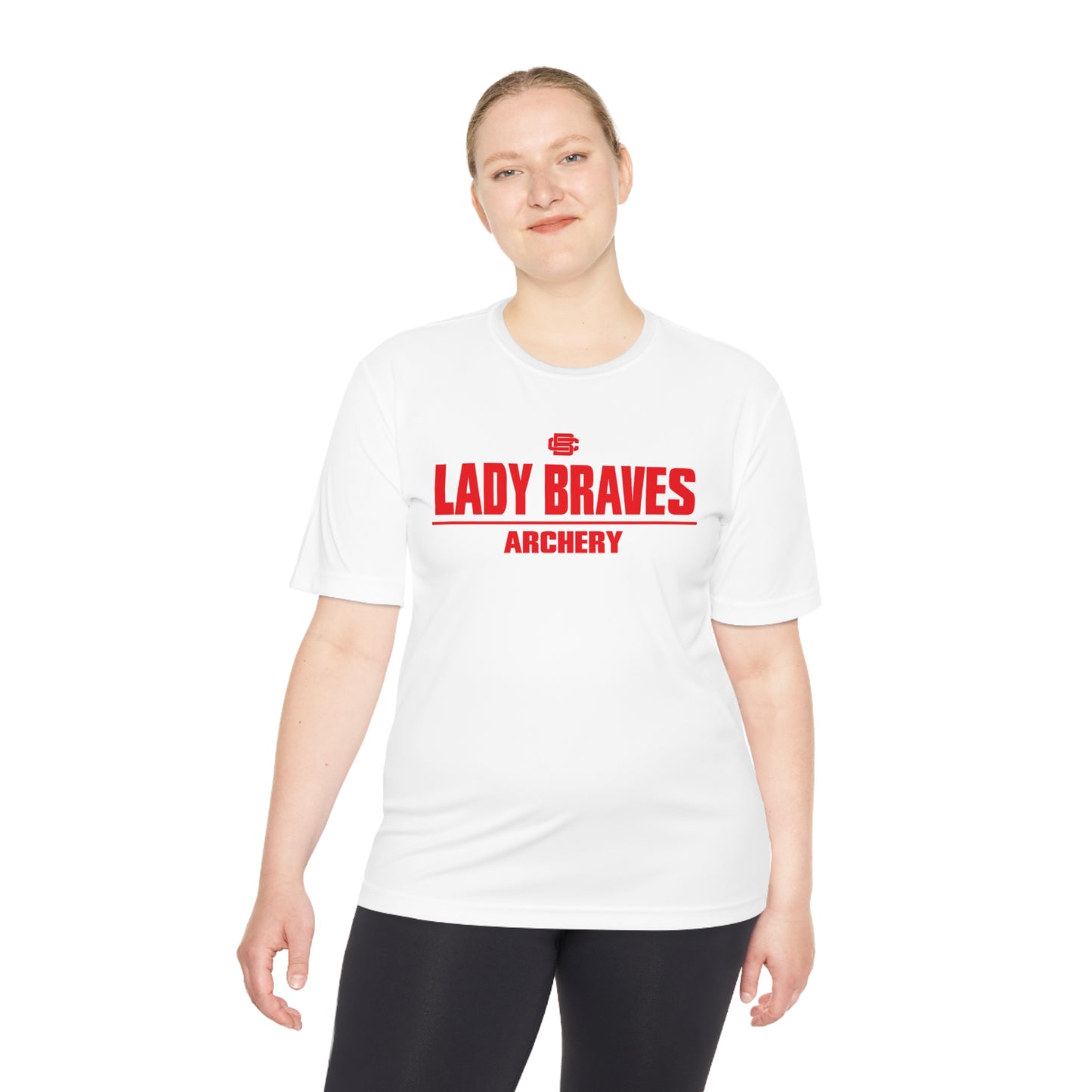 Lady Braves Basketball Moisture Wicking Tee