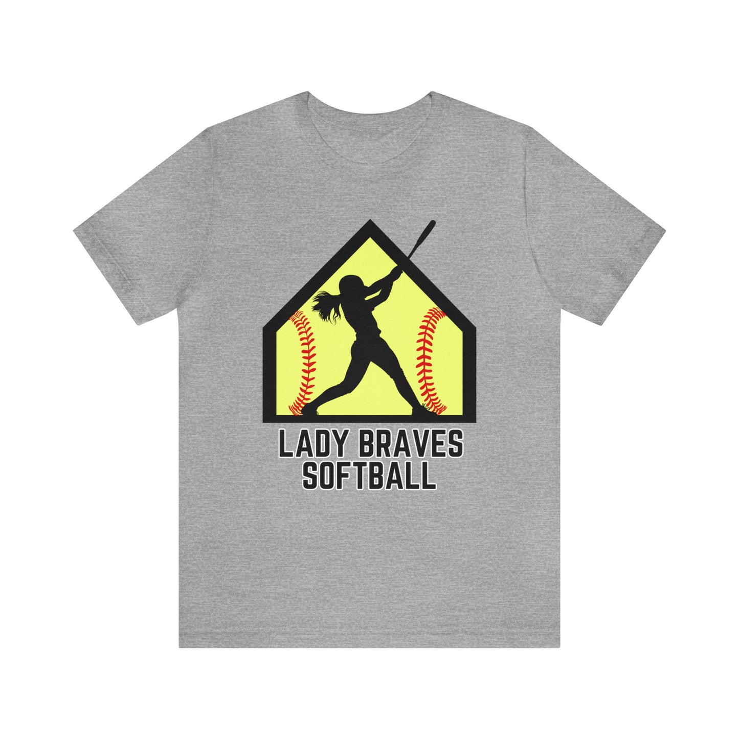 Lady Braves Softball Short Sleeve Tee