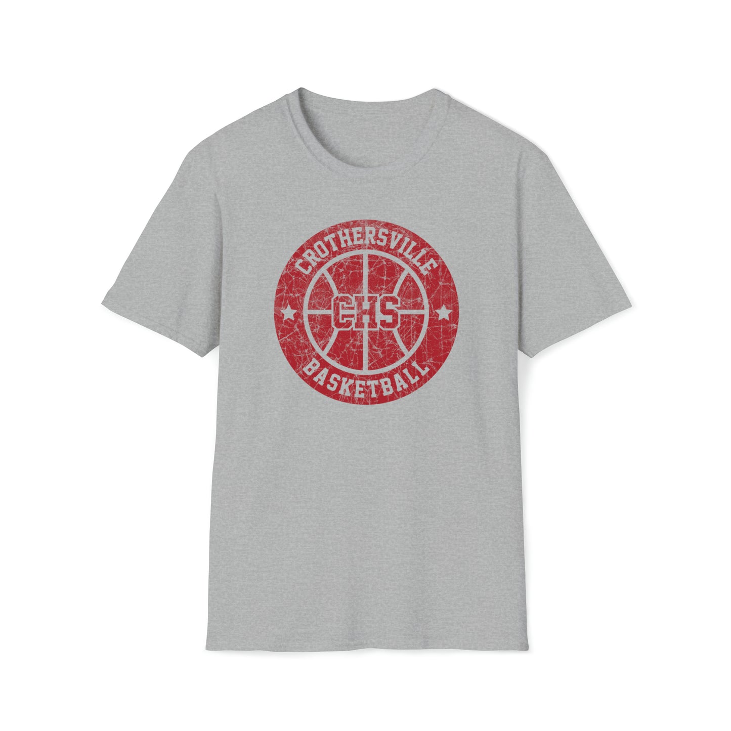Vintage Crothersville Basketball Unisex Softstyle T-Shirt