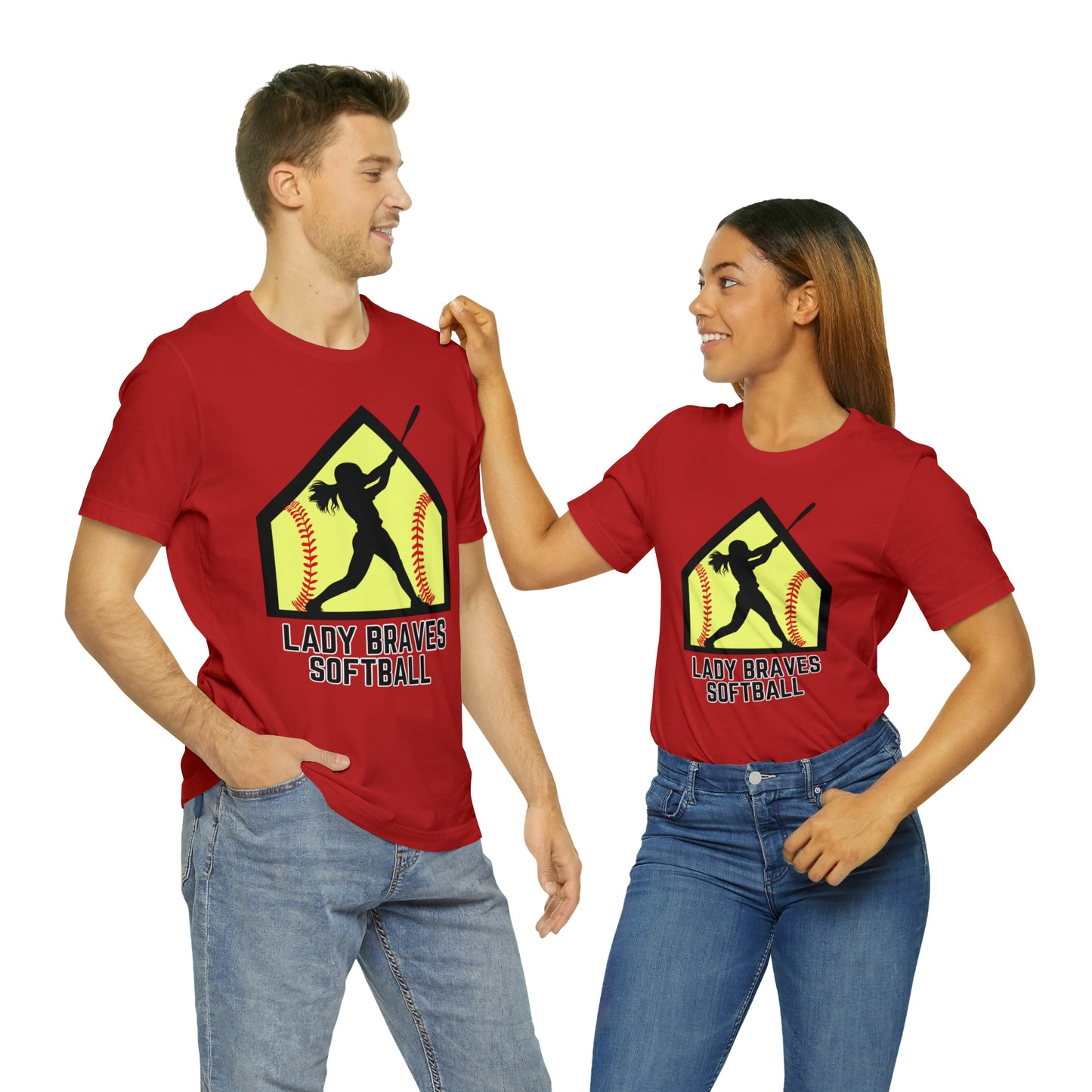 Lady Braves Softball Short Sleeve Tee