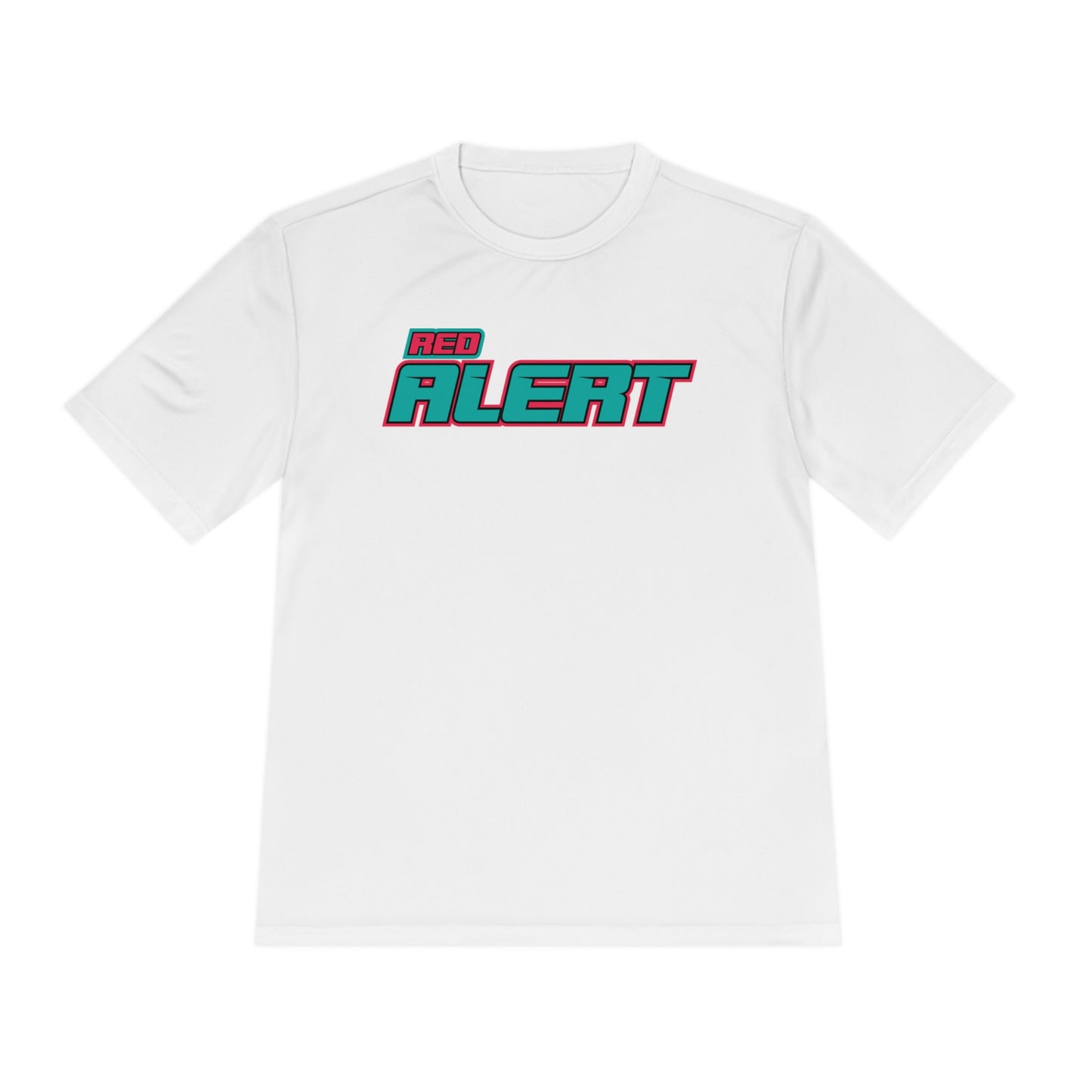 Pink Red Alert - Block Unisex Moisture Wicking Tee