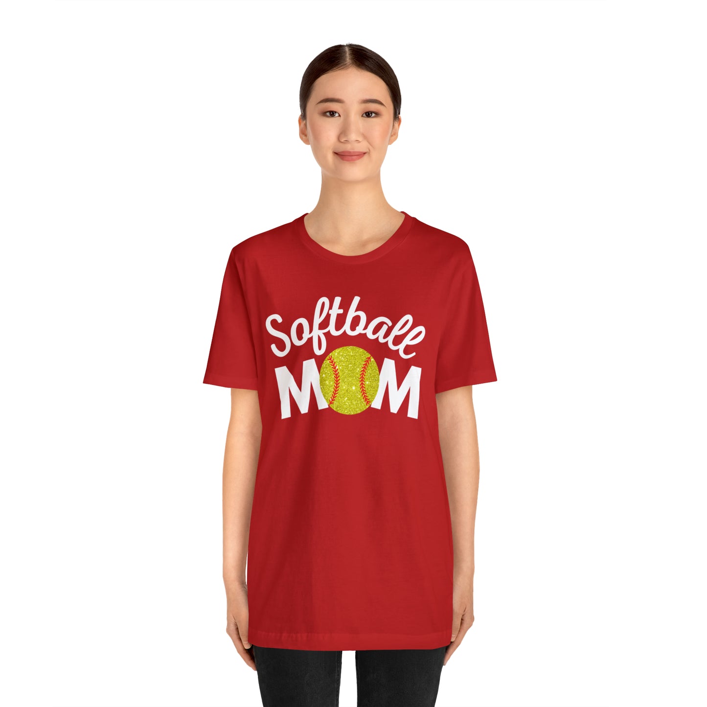 Softball Mom Shimmer Short Sleeve Tee