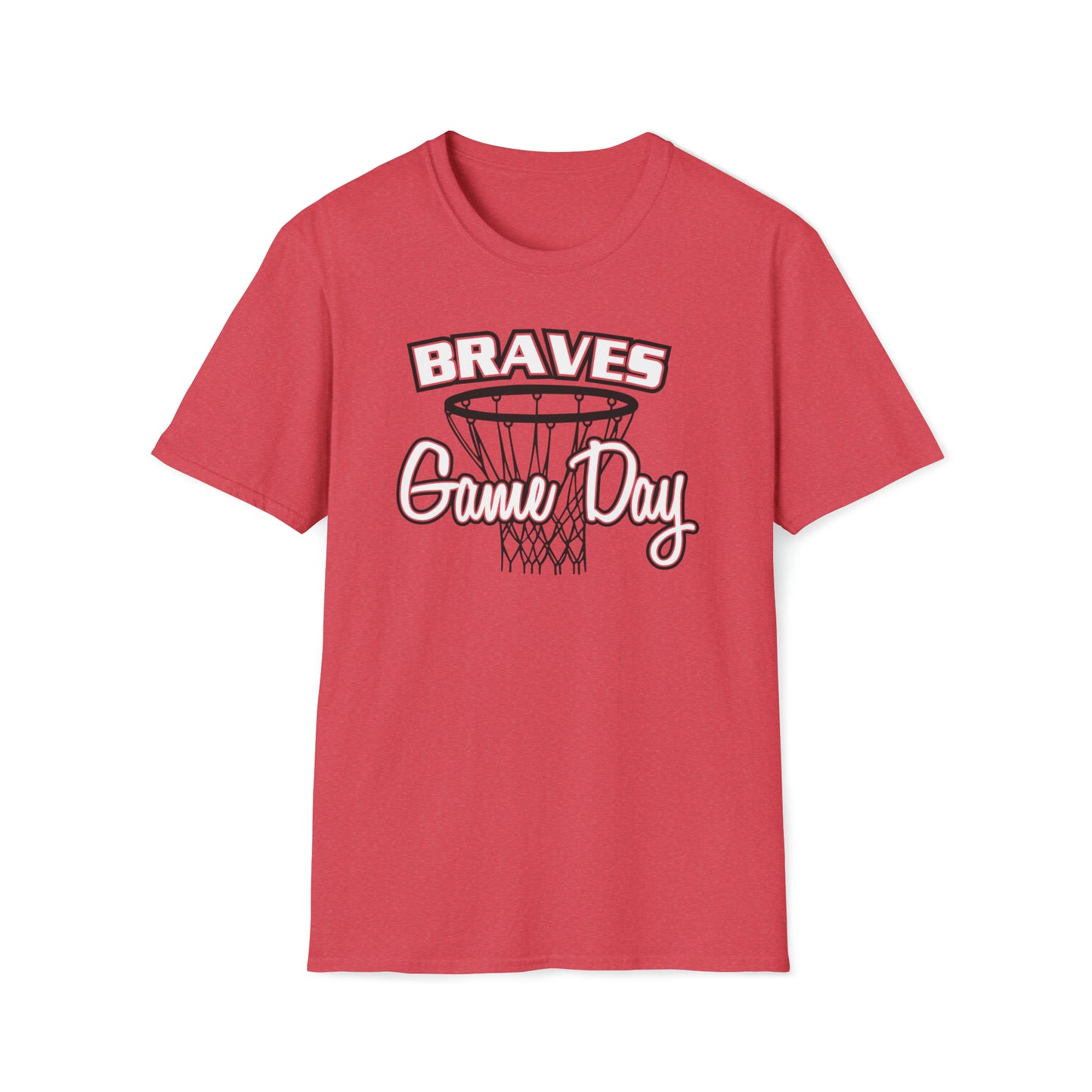 Braves Basketball Game Day Unisex Softstyle T-Shirt