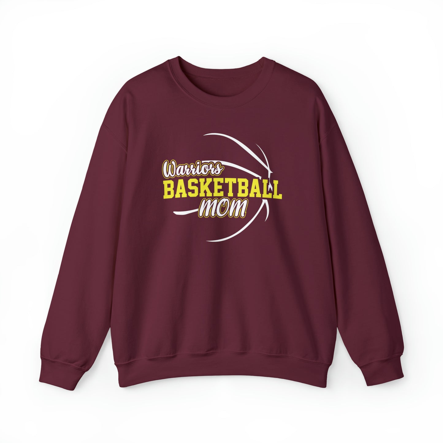 Warriors Basketball Mom Unisex Heavy Blend™ Crewneck Sweatshirt