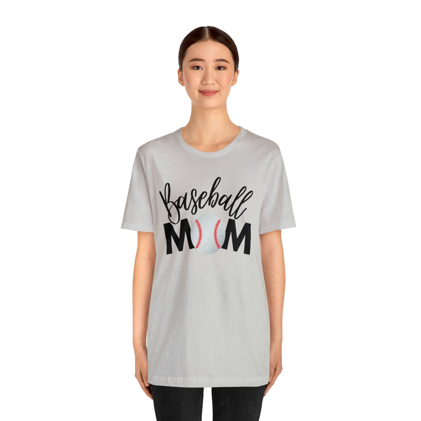 Baseball Mom Shimmer Short Sleeve Tee