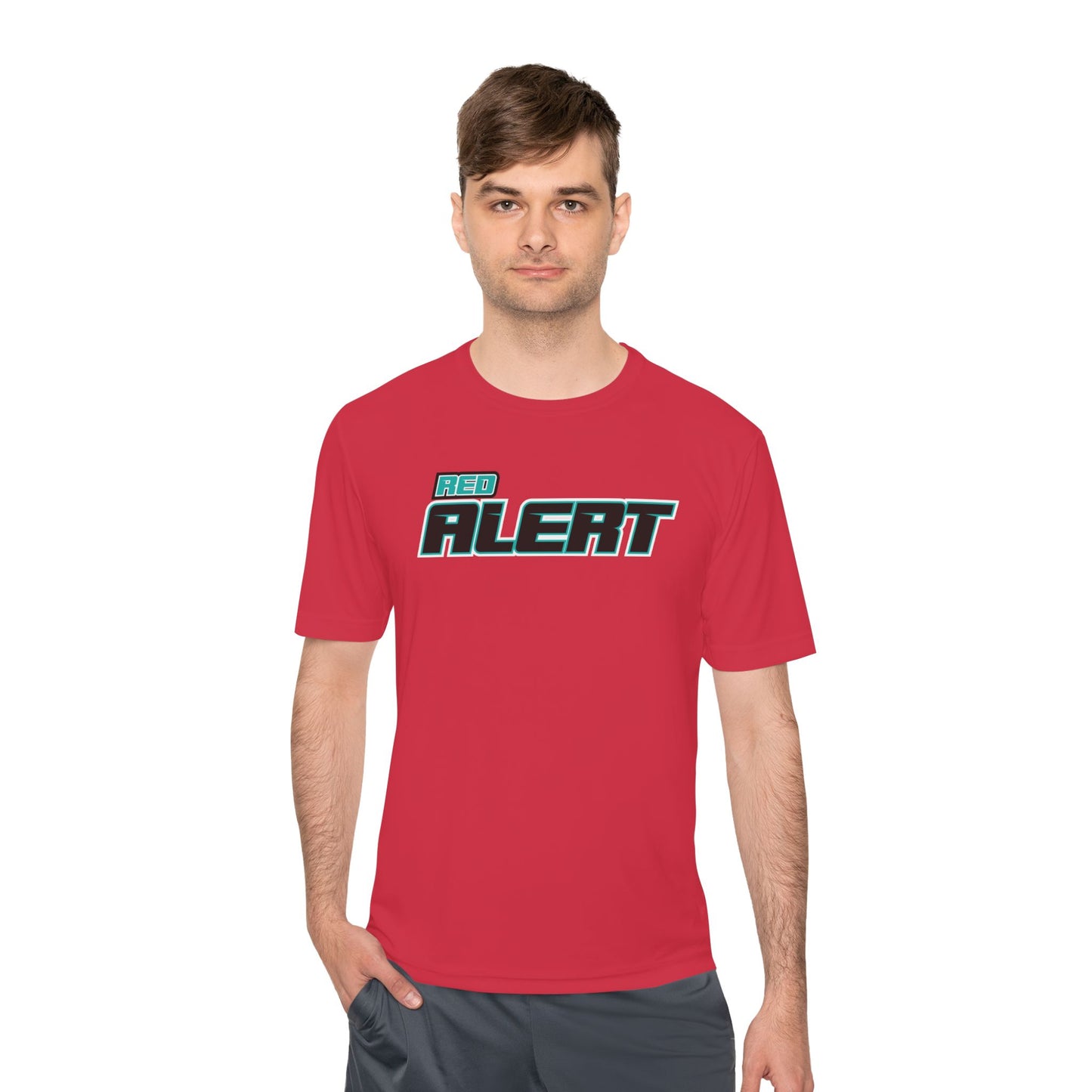 Red Alert - Block Unisex Moisture Wicking Tee