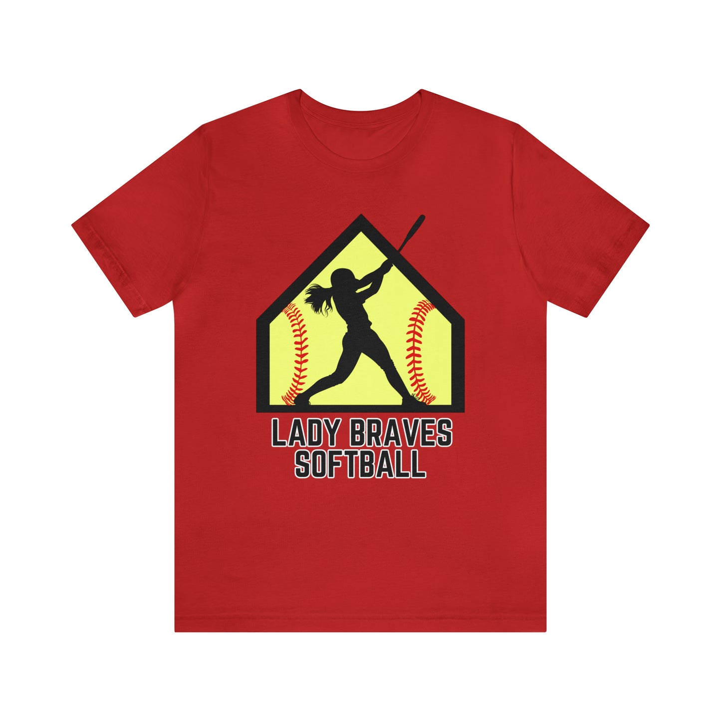 Lady Braves Softball Short Sleeve Tee