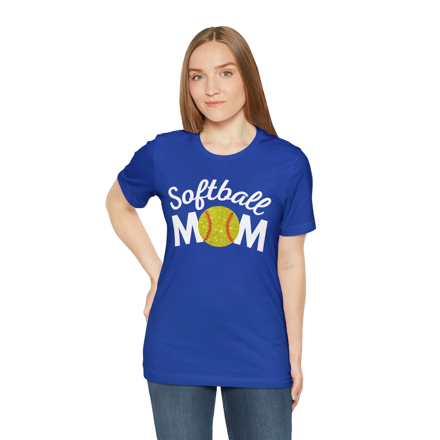 Softball Mom Shimmer Short Sleeve Tee