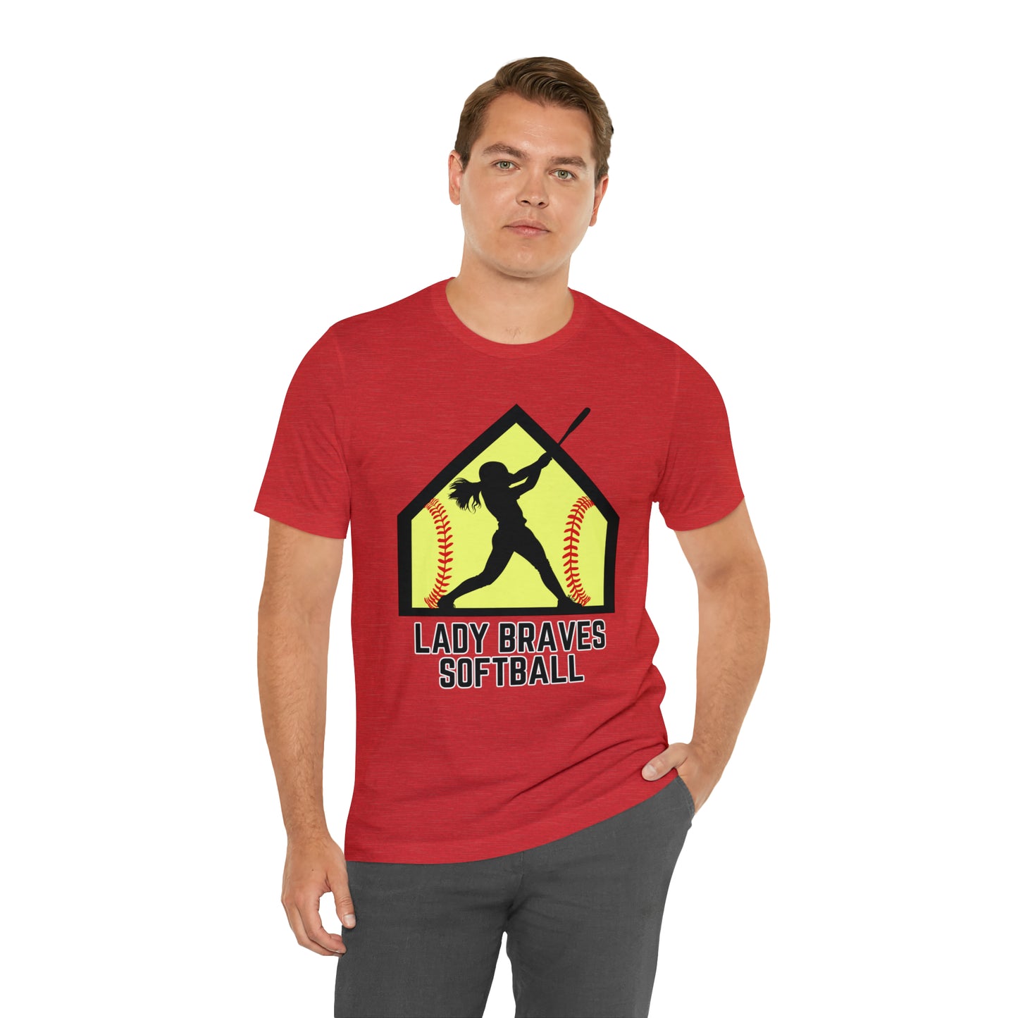 Lady Braves Softball Short Sleeve Tee