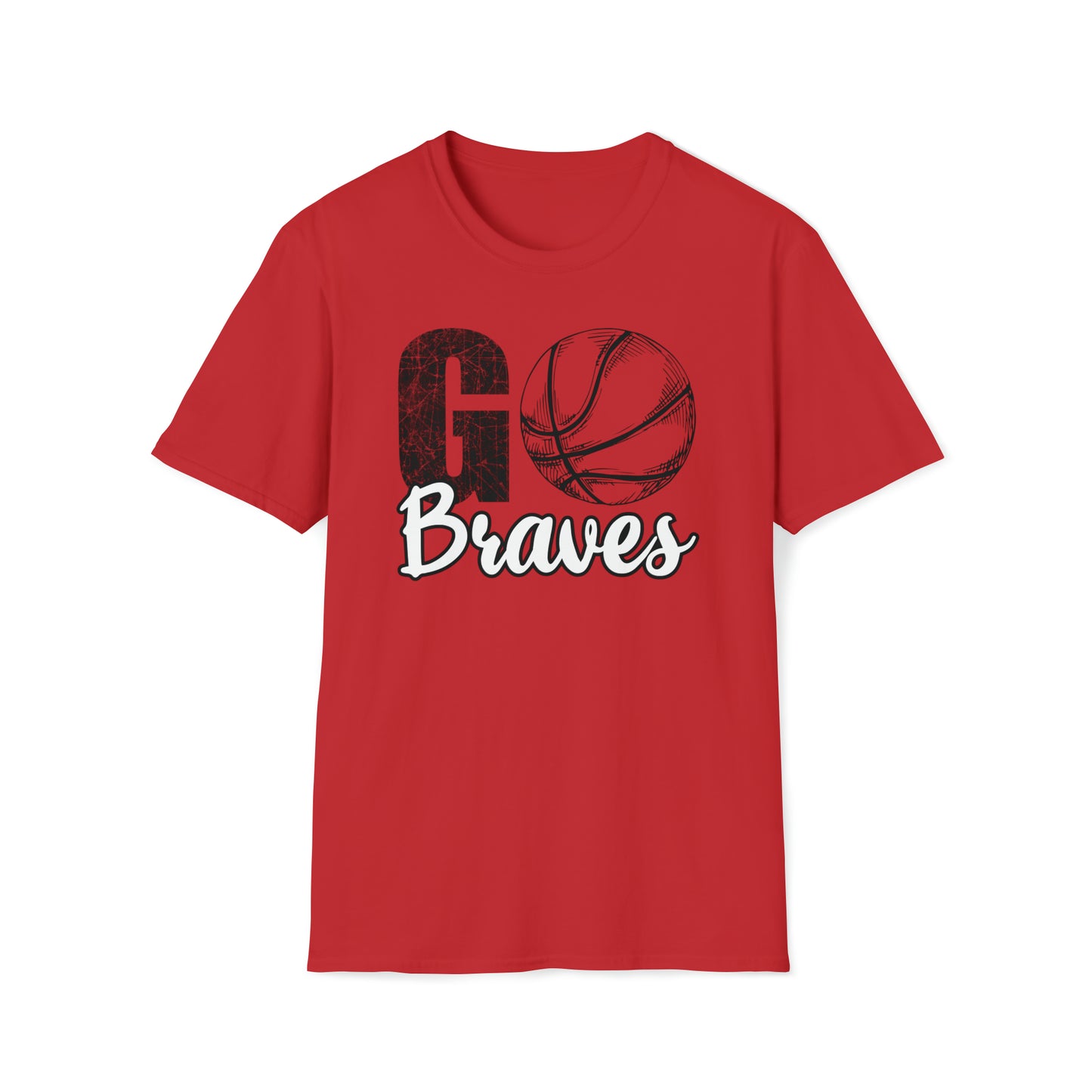 Go Braves Basketball Unisex Softstyle T-Shirt