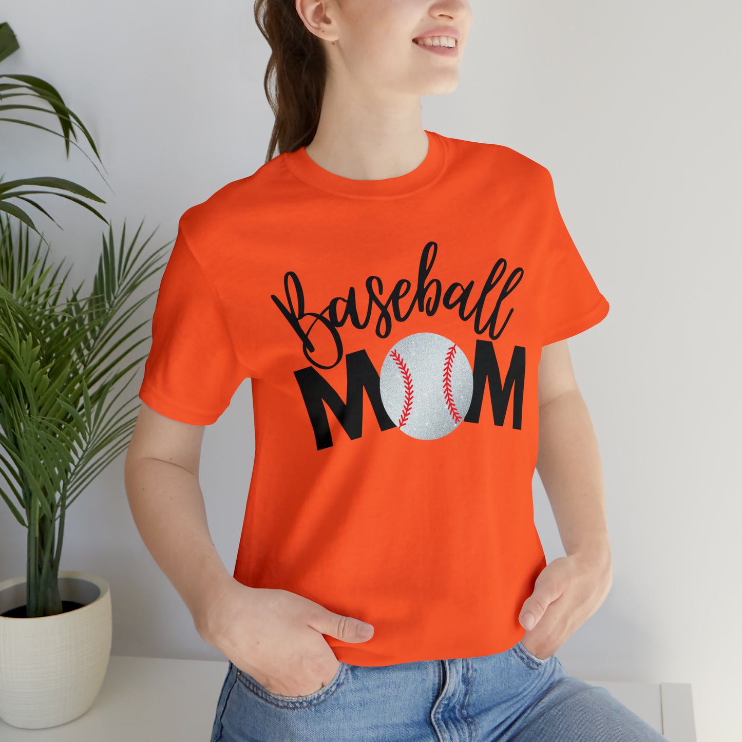 Baseball Mom Shimmer Short Sleeve Tee