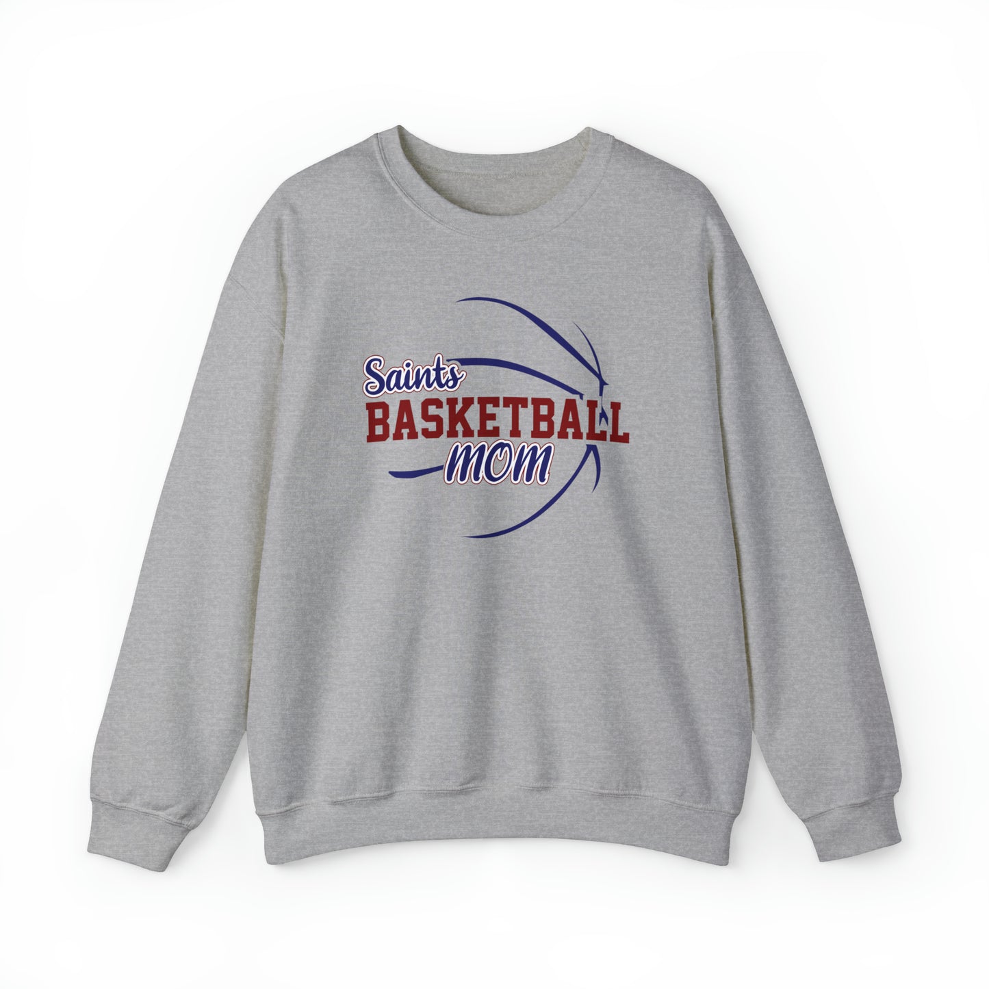 Saints Basketball Mom Unisex Heavy Blend™ Crewneck Sweatshirt